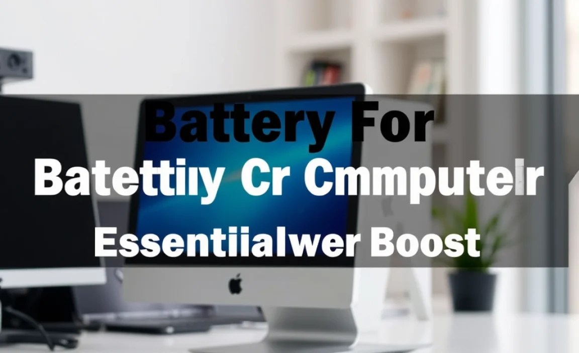 Battery For Desktop Computer: Essential Power Boost
