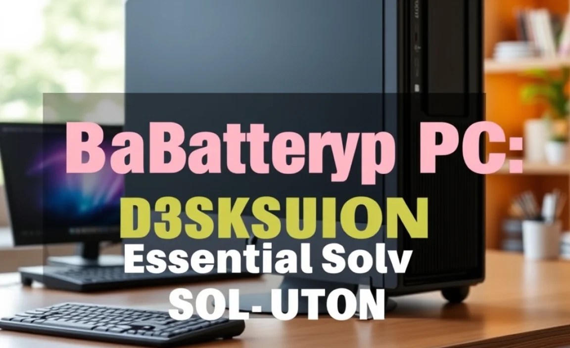 Battery for Desktop PC: Essential Power Solution