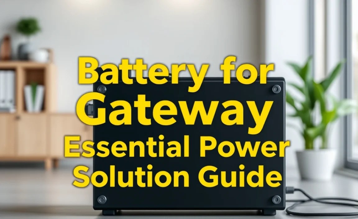 Battery for Gateway: Essential Power Solution Guide
