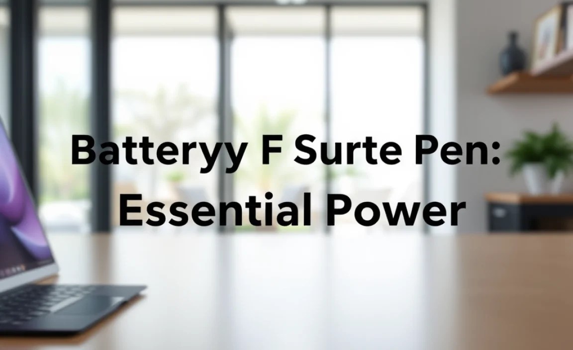 Battery For Microsoft Surface Pen: Essential Power