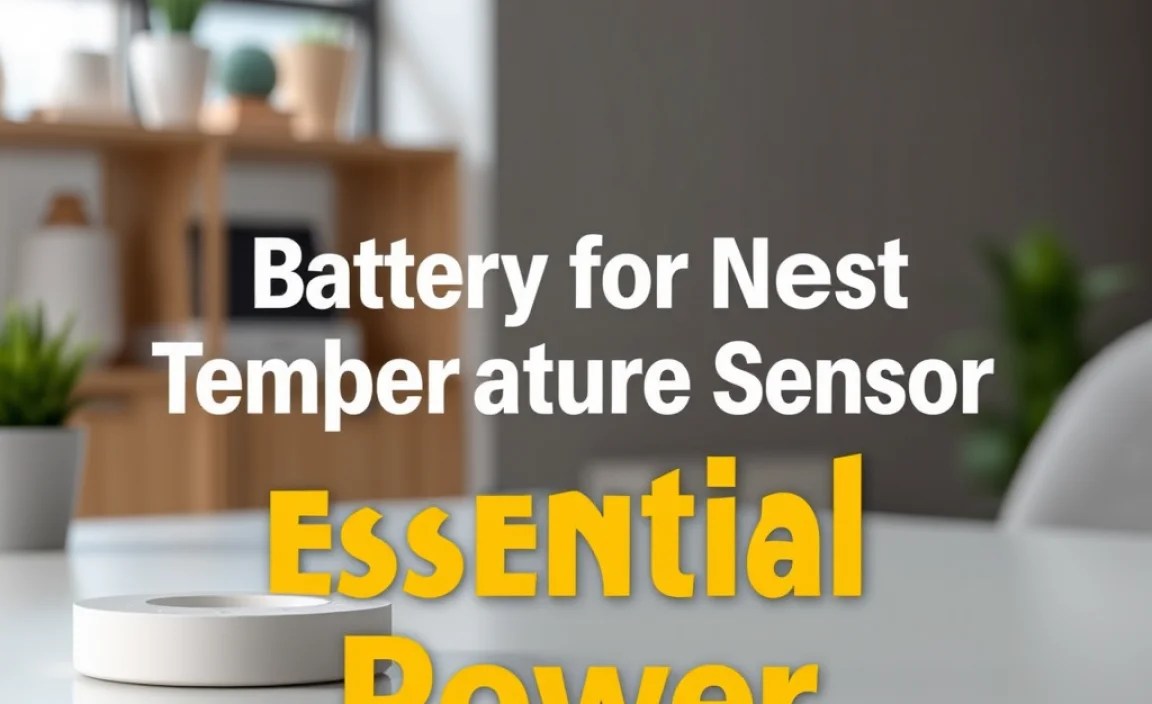 Battery for Nest Temperature Sensor: Essential Power