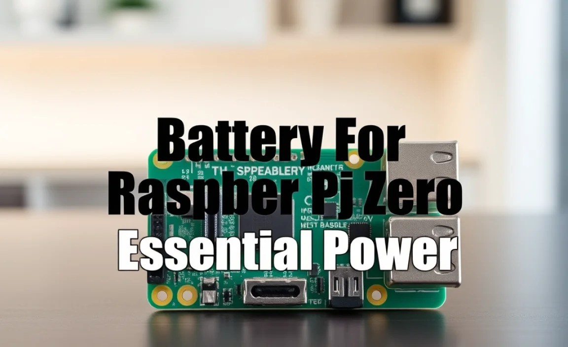 Battery For Raspberry Pi Zero: Essential Power