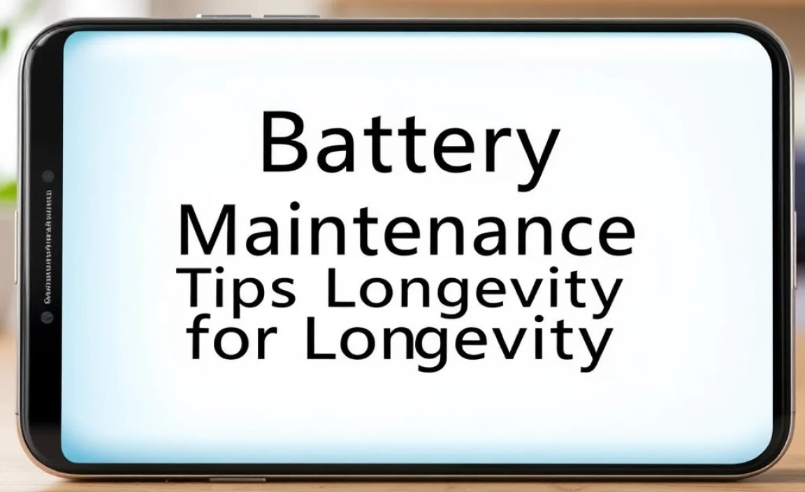 Battery Maintenance Tips for Longevity