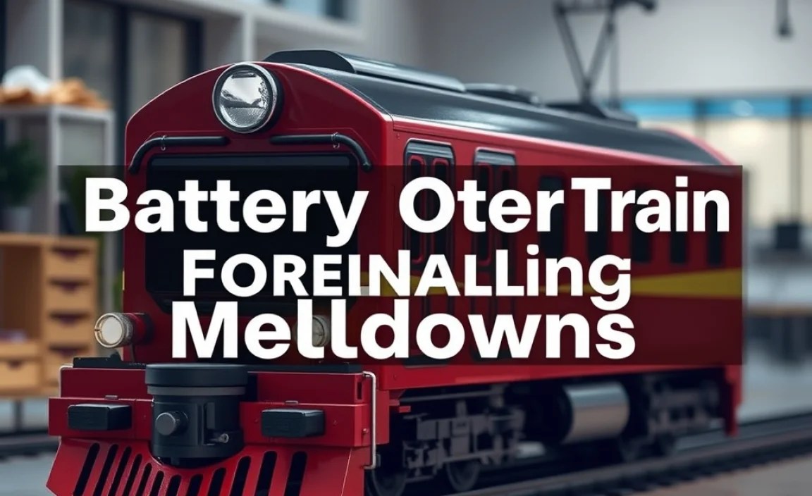 Battery Operated Train Forestalling Meltdowns