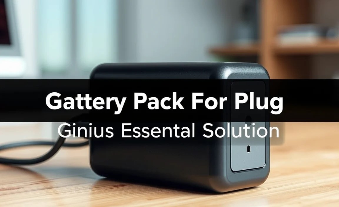 Battery Pack For Plug: Genius Essential Solution