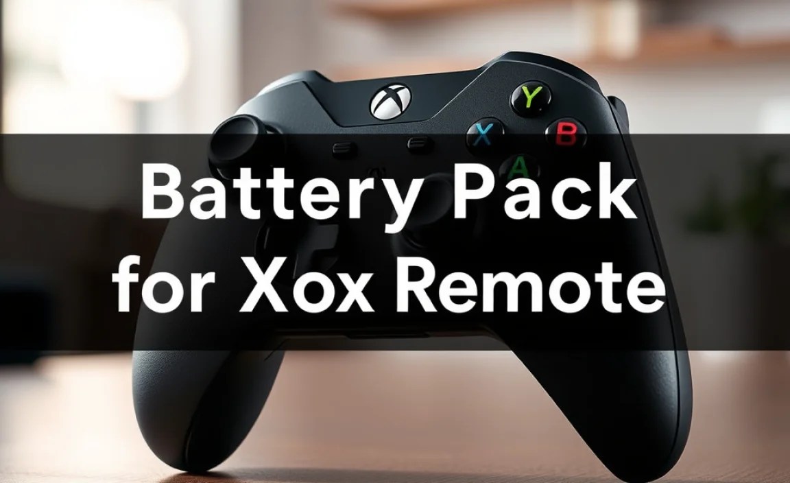 Battery Pack for Xbox Remote: Essential Power!