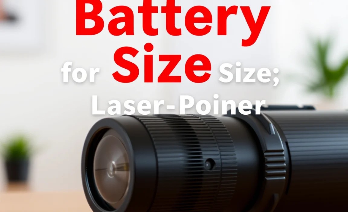 Battery Size for Laser Pointer: Genius Power