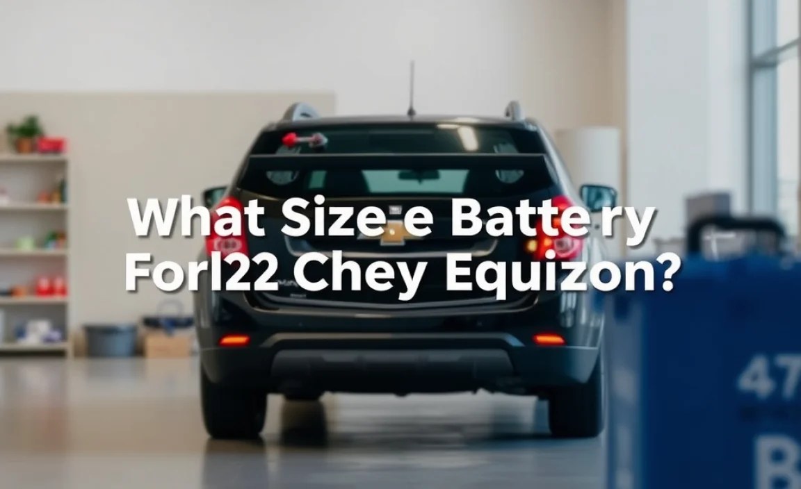 Battery Specifications Table for 2012 Chevy Equinox