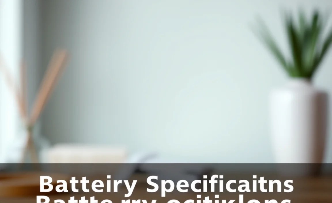 Battery Specifications You Need to Know