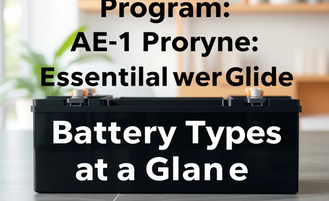 Battery Types at a Glance