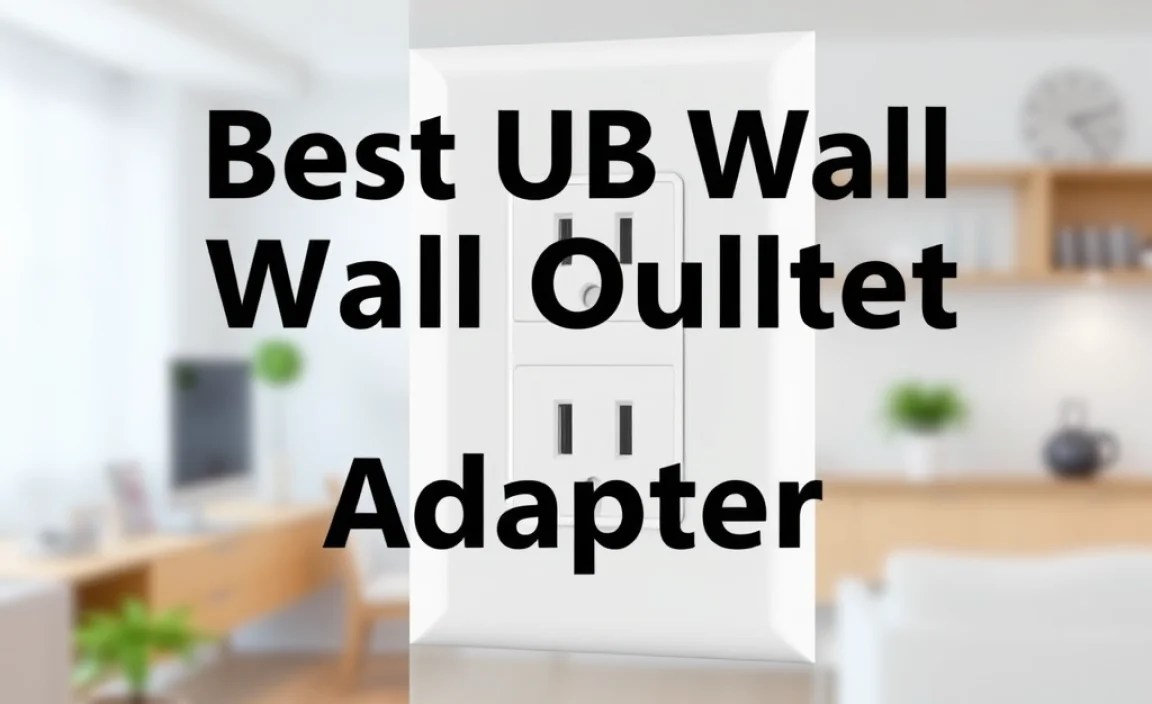 Best USB Wall Outlet Adapter