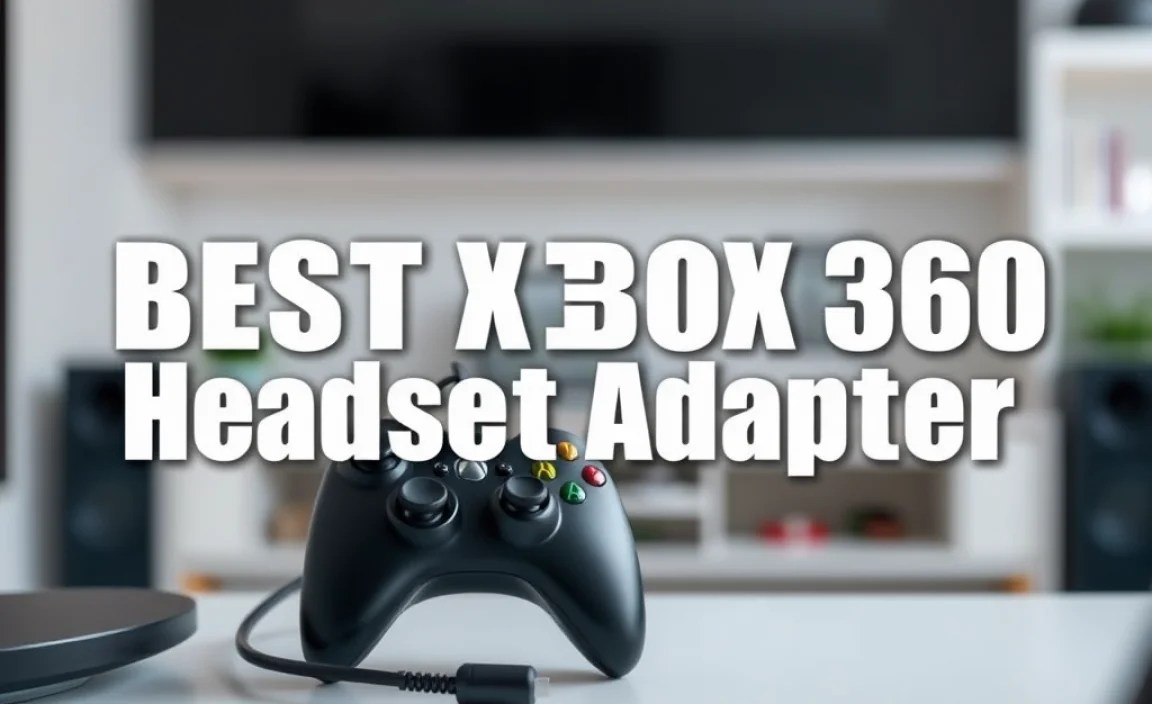 Best Xbox 360 Headset Adapter