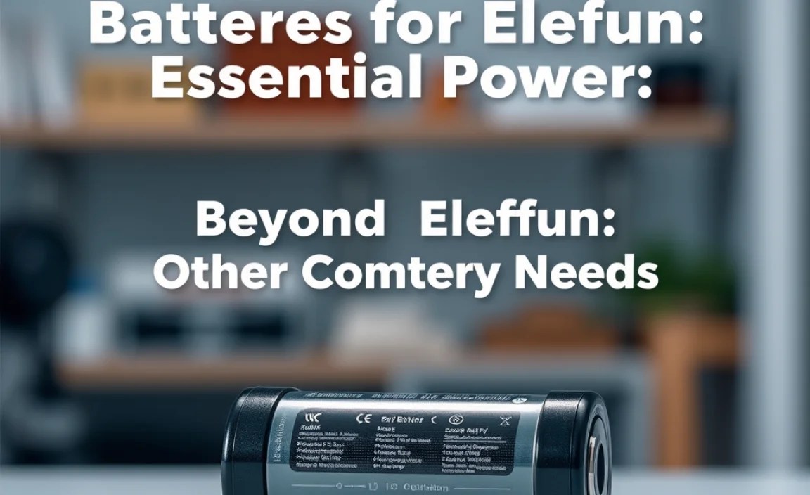 Beyond Elefun: Other Common Battery Needs