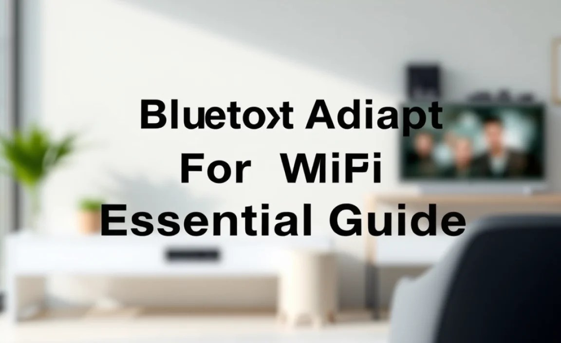 Bluetooth Adapter For Wifi: Essential Guide