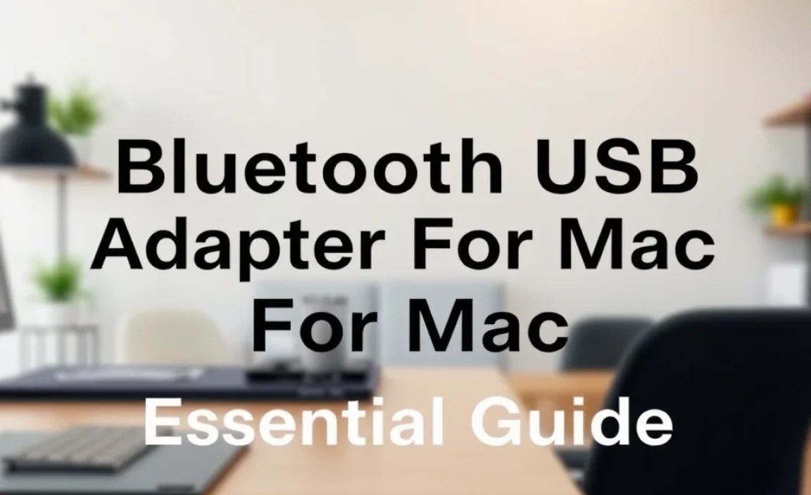 Bluetooth USB Adapter For Mac: Essential Guide