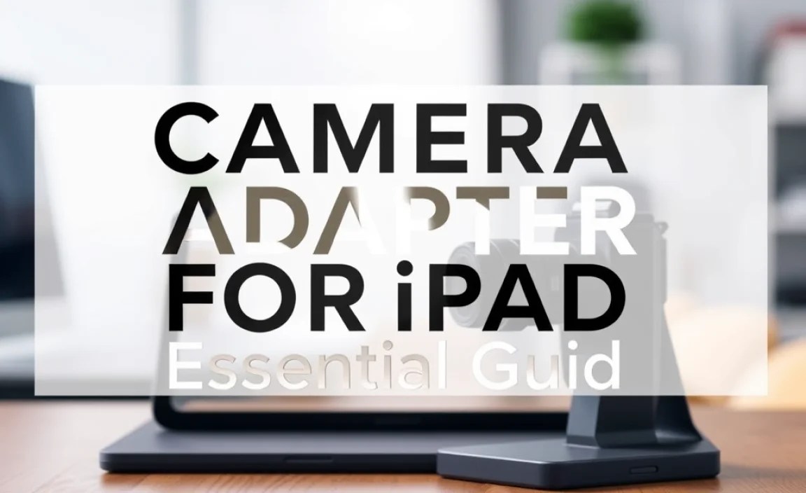 Camera Adapter for iPad: Essential Guide