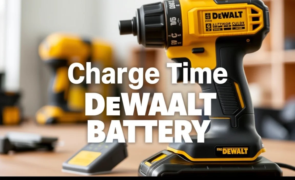Charge Time for DeWalt Battery: Essential Guide