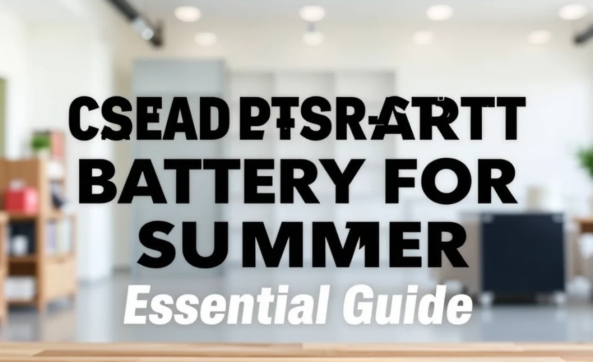 Cheap Stop-Start Battery For Summer: Essential Guide