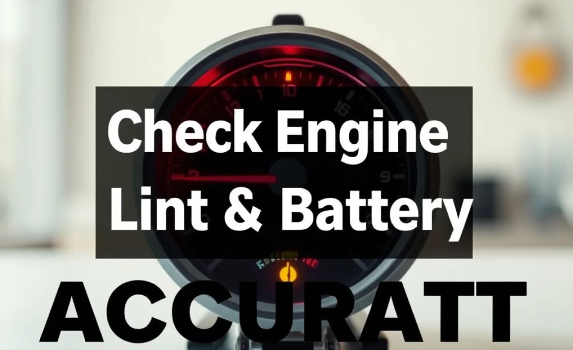 Check Engine Light & Battery: Accurate Guide