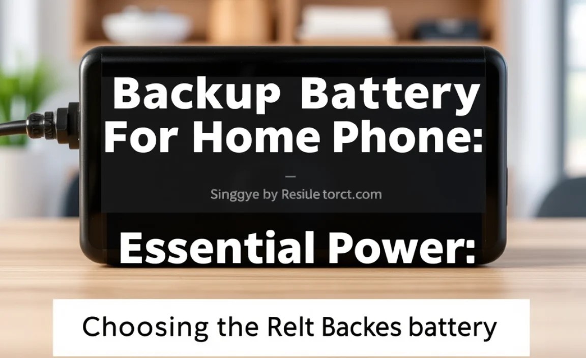 Choosing the Right Backup Battery
