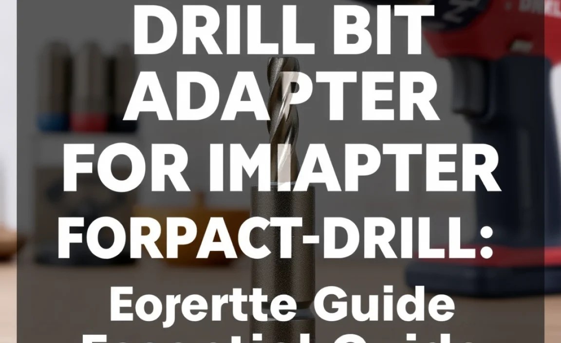 Choosing the Right Drill Bit Adapter