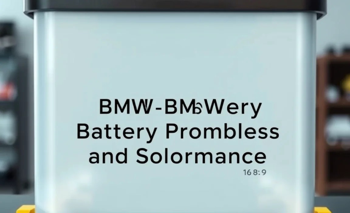 Common BMW Battery Problems and Solutions