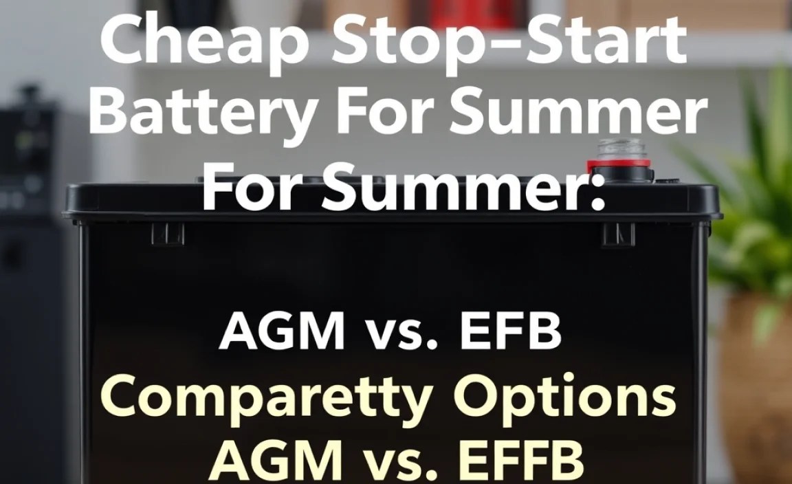 Comparing Battery Options: AGM vs. EFB