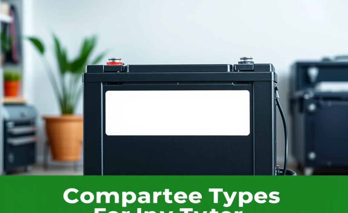 Comparing Battery Types for Inverter Use