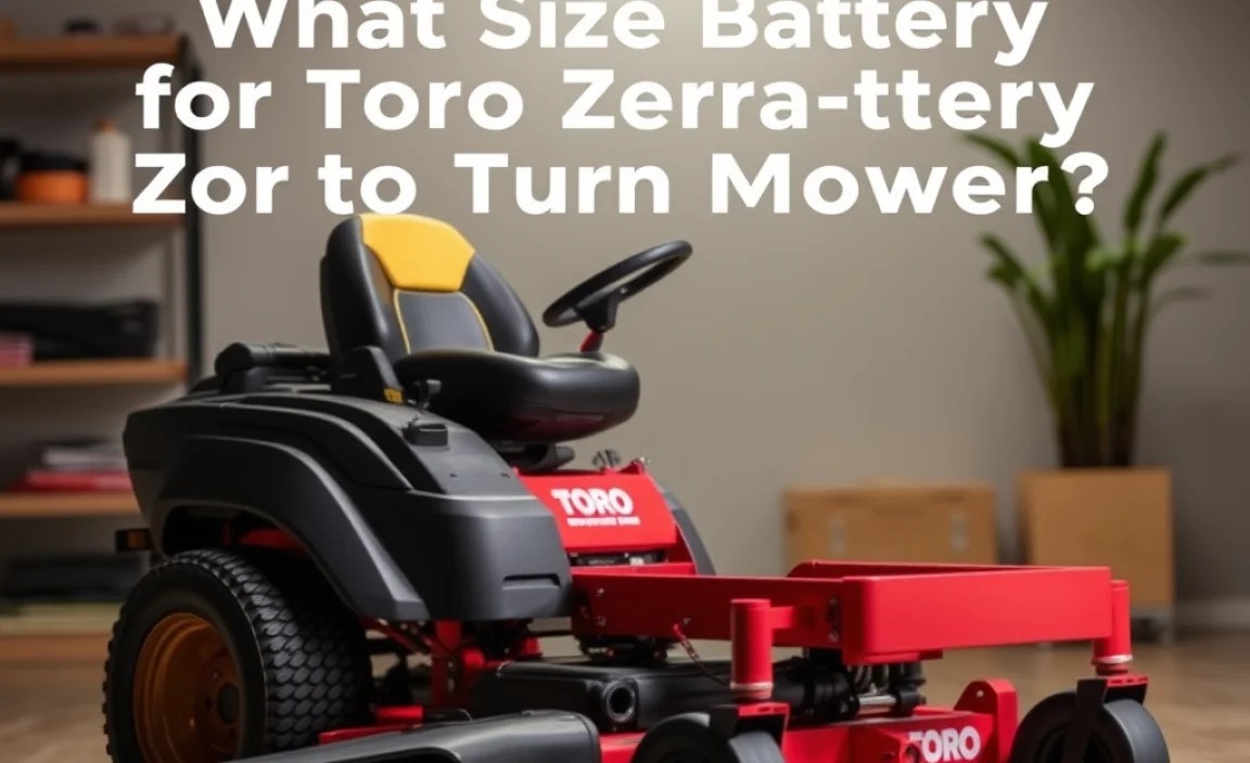 Comparing Common Toro Zero-Turn Battery Options