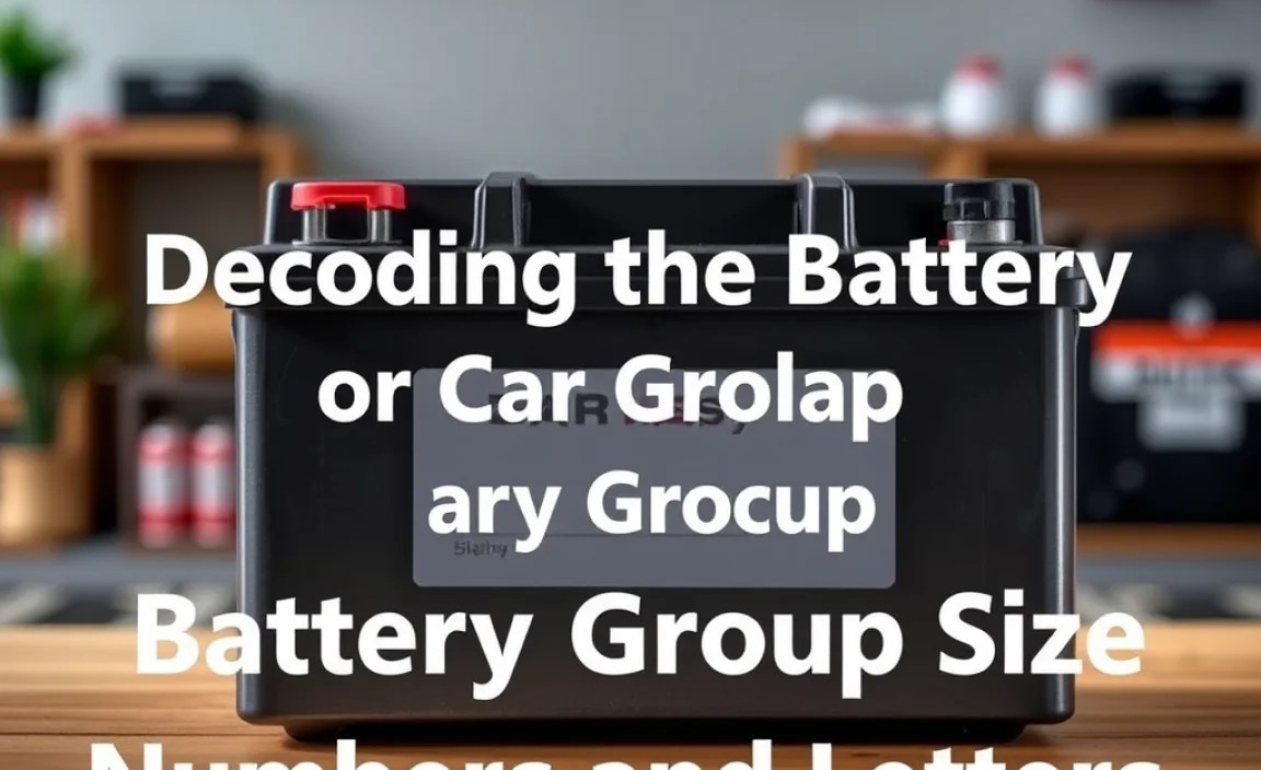 Decoding the Battery Group Size Numbers and Letters