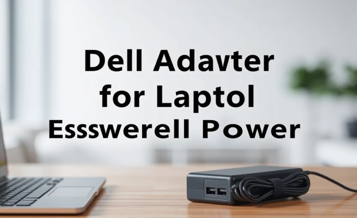 Dell Adapter for Laptop: Essential Power Solution