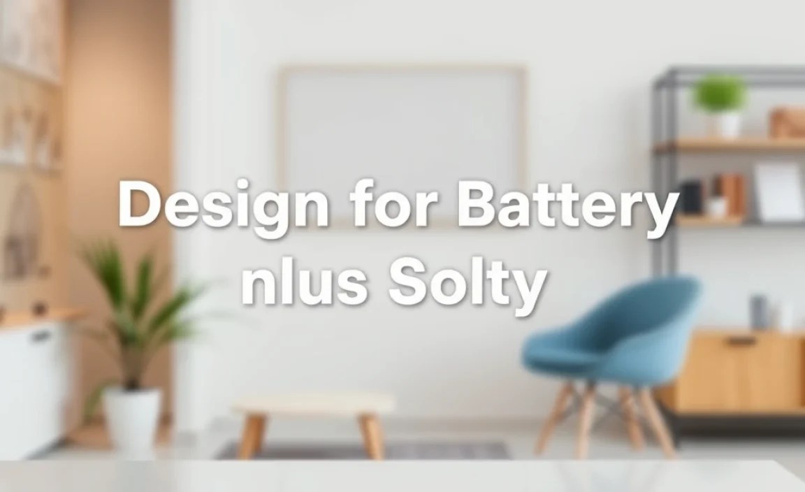 Design for Vision Battery: Genius Solution