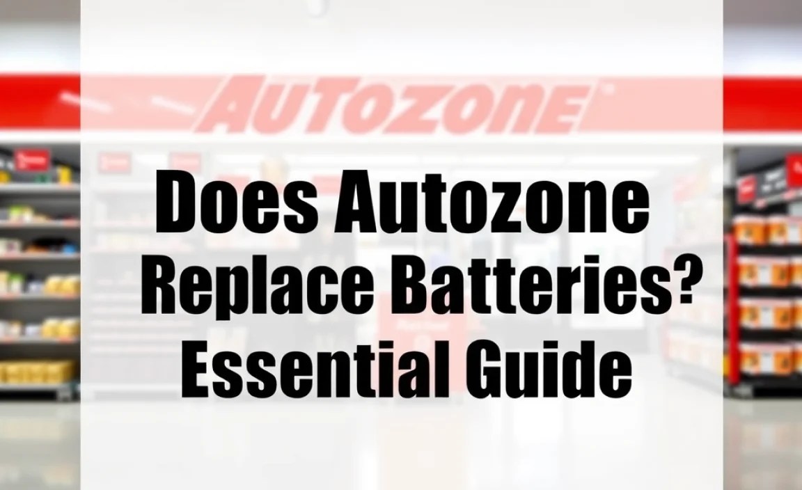 Does Autozone Replace Batteries For You: Essential Guide