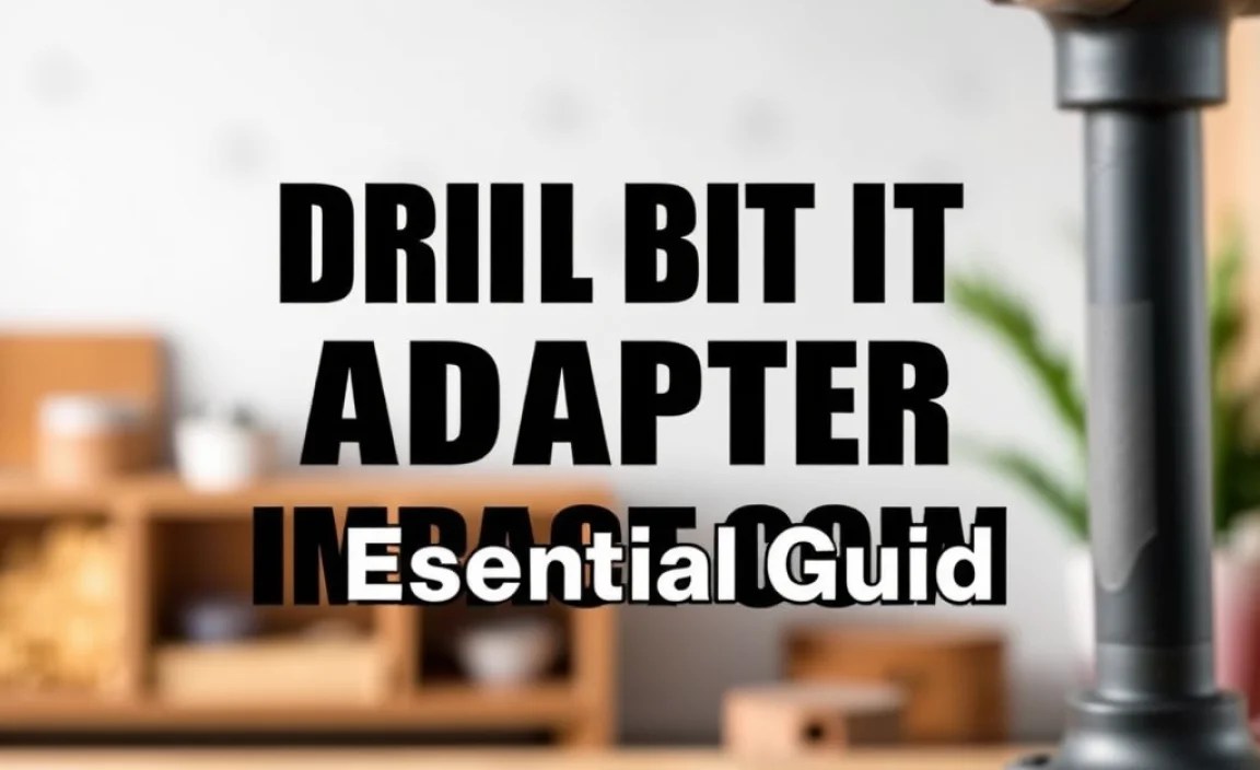 Drill Bit Adapter For Impact Drill: Essential Guide