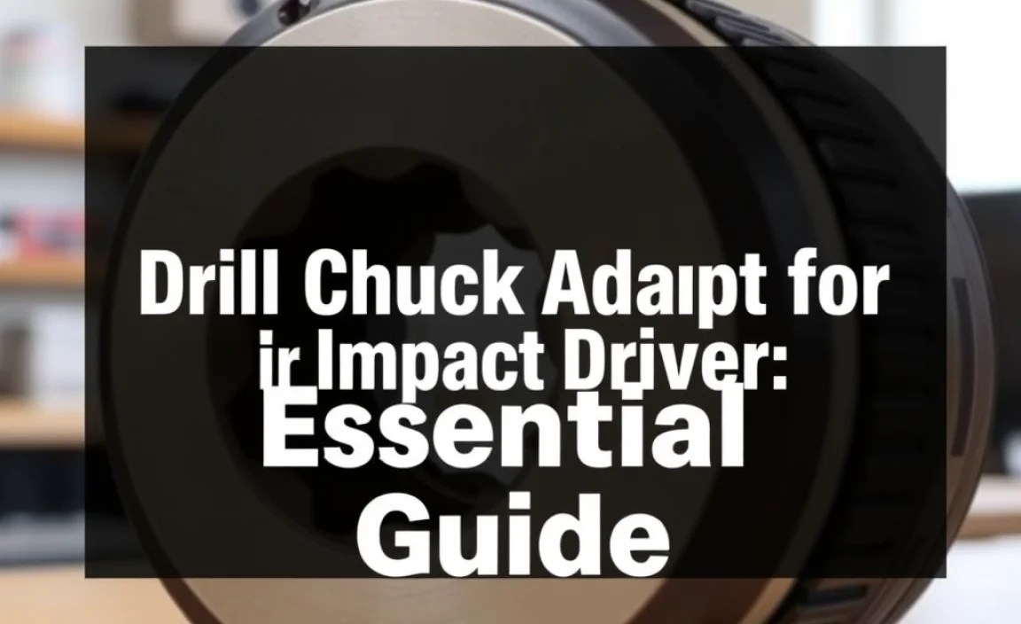 Drill Chuck Adapter for Impact Driver: Essential Guide