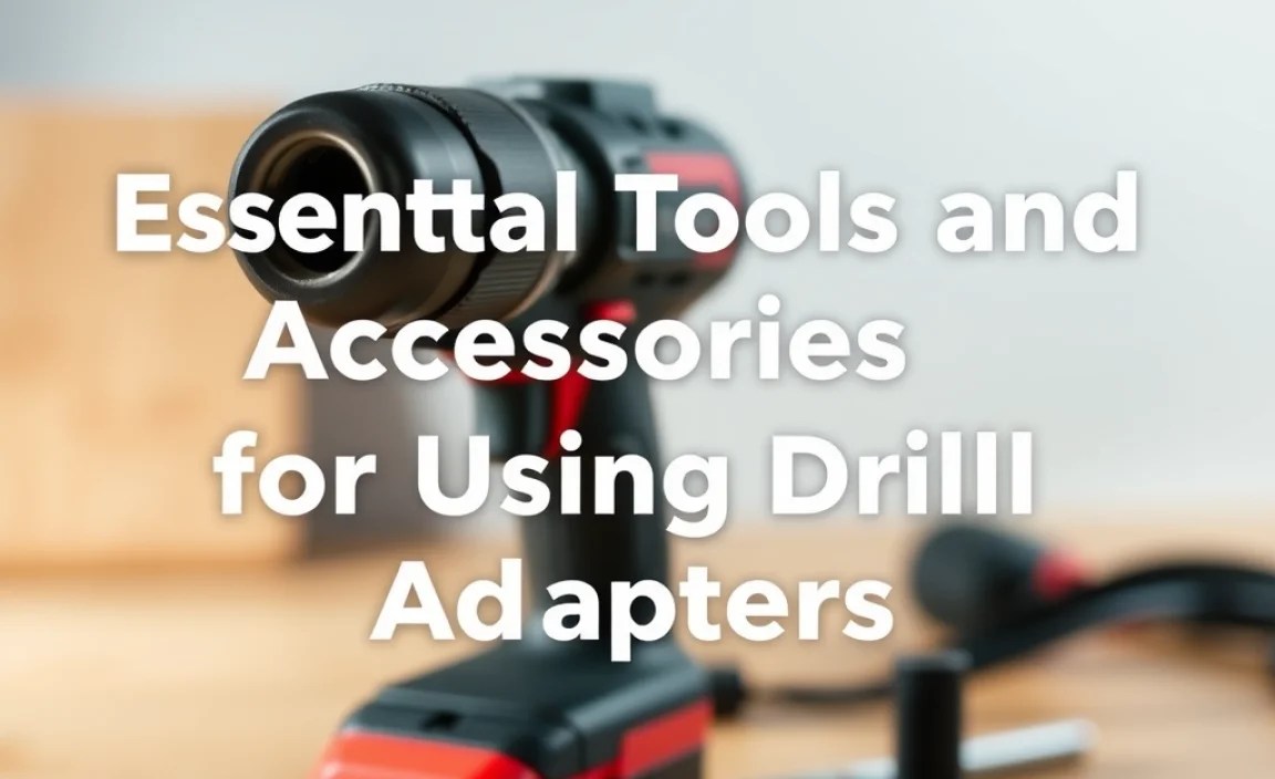 Essential Tools and Accessories for Using Drill Adapters