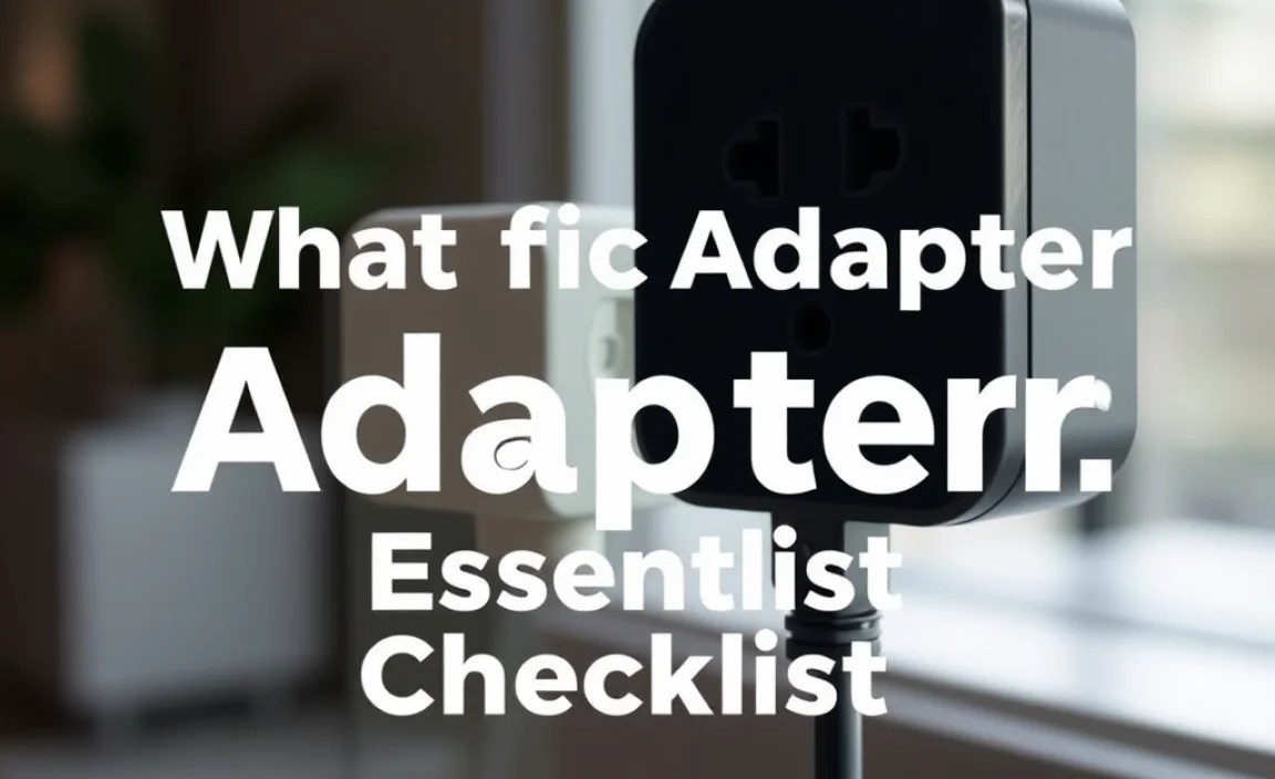 Essential Travel Adapter Checklist