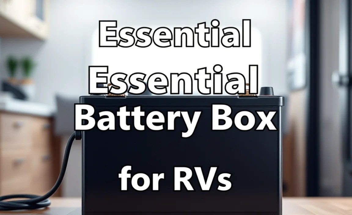 Essential Vented Battery Box for RVs