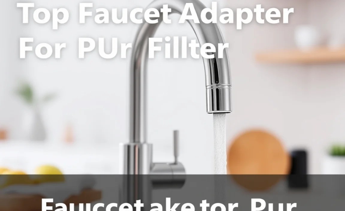 Faucet Adapter for PUR Filter: A Simple Solution