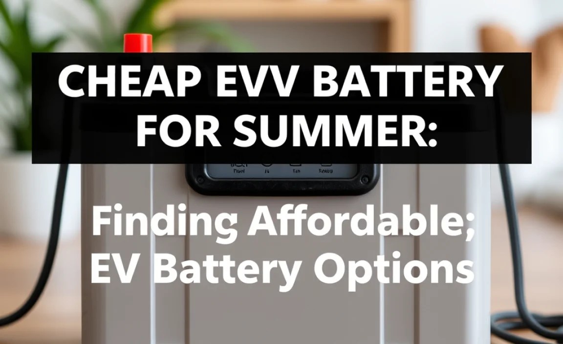 Finding Affordable EV Battery Options