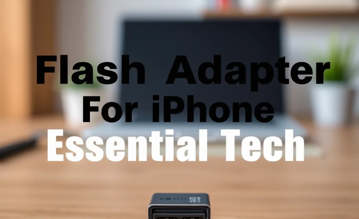 Flash Drive Adapter For iPhone: Essential Tech