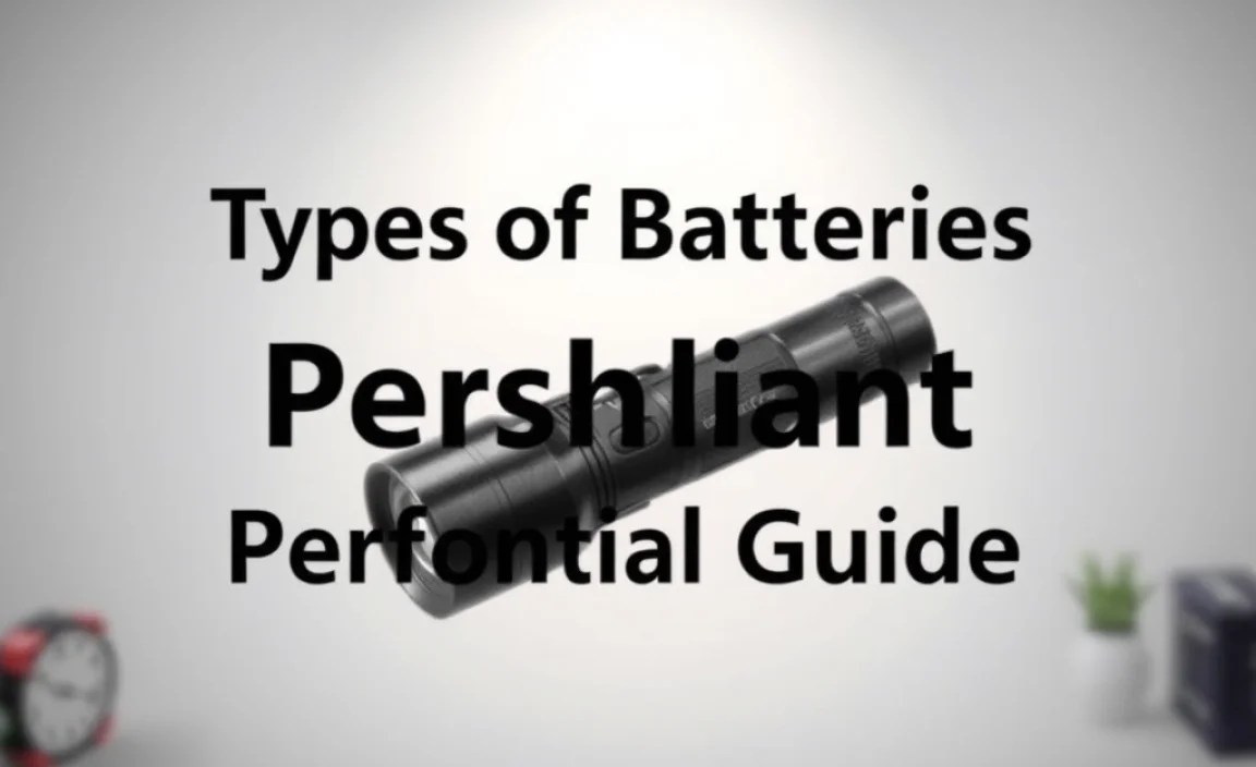 Flashlight Battery Performance at a Glance