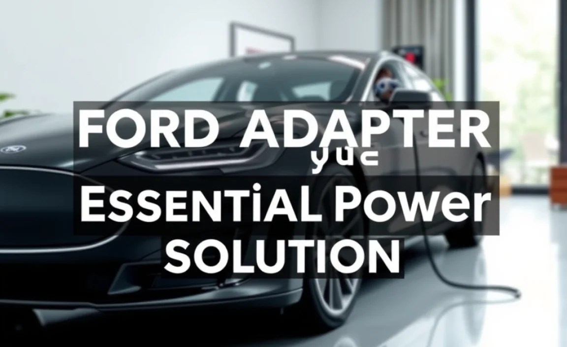 Ford Adapter for Tesla: Essential Power Solution