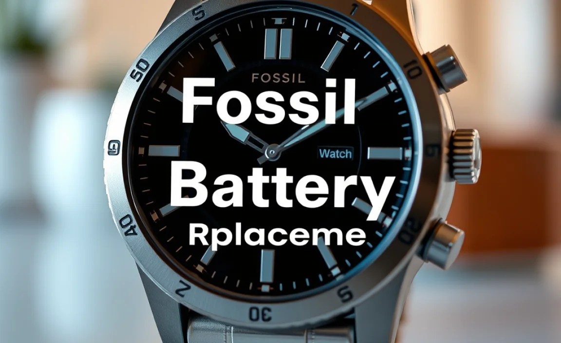 Fossil Watch Battery: Best Replacement