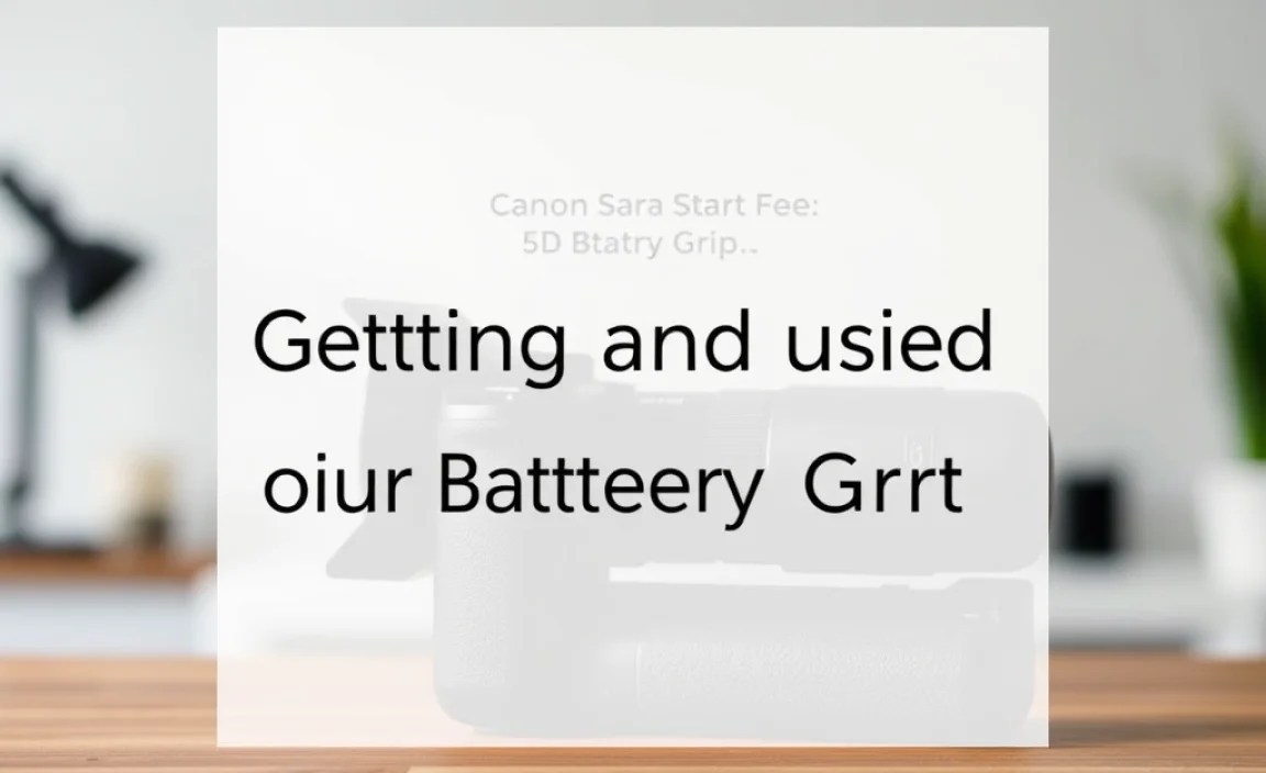 Getting Started: Attaching and Using Your Battery Grip