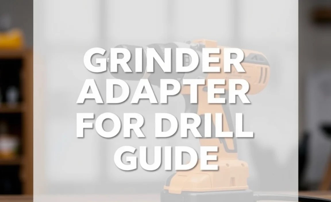 Grinder Adapter For Drill: Essential Guide