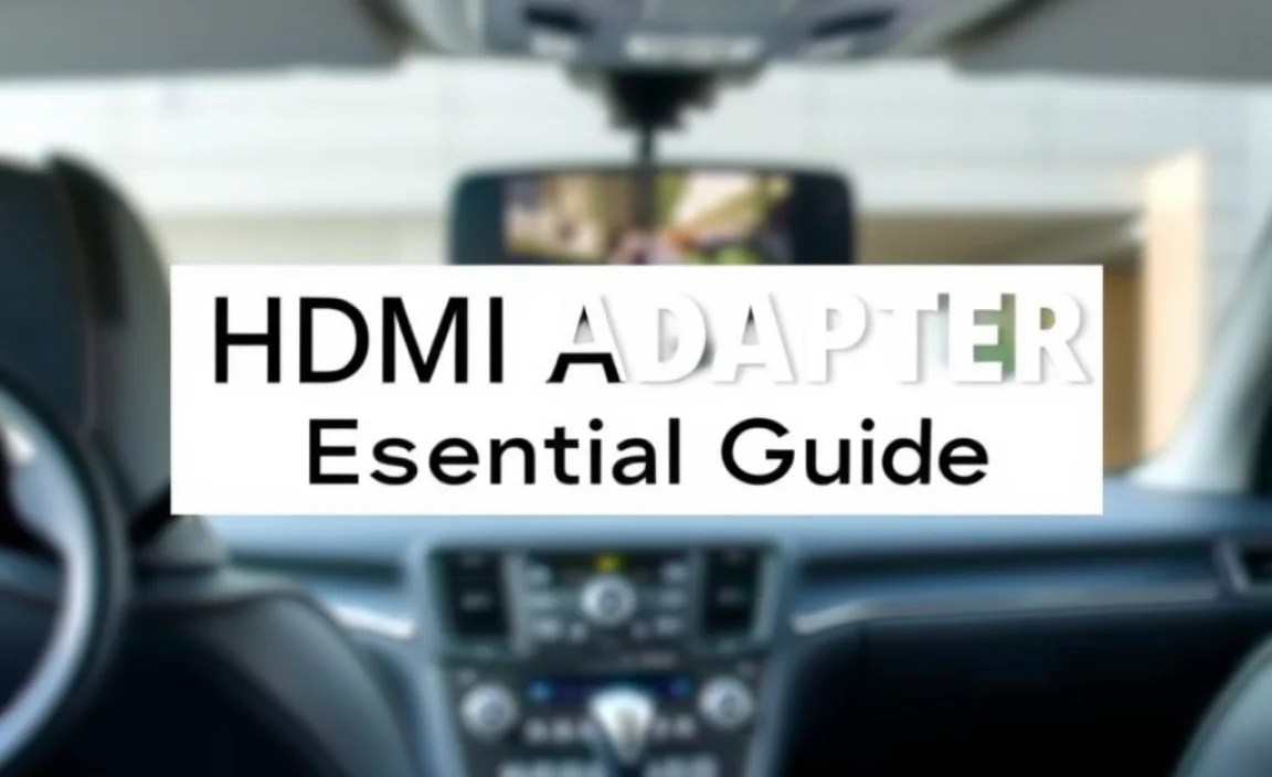 HDMI Adapter for Car: Essential Guide