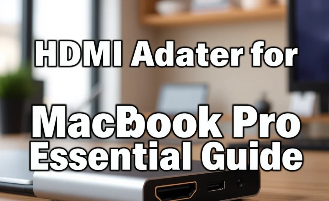 HDMI Adapter for MacBook Pro: Essential Guide