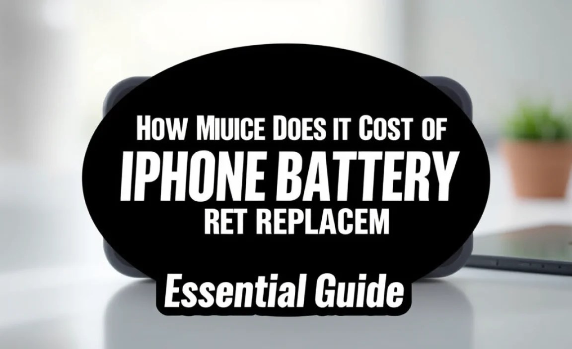 How Much Does It Cost For iPhone Battery Replacement: Essential Guide