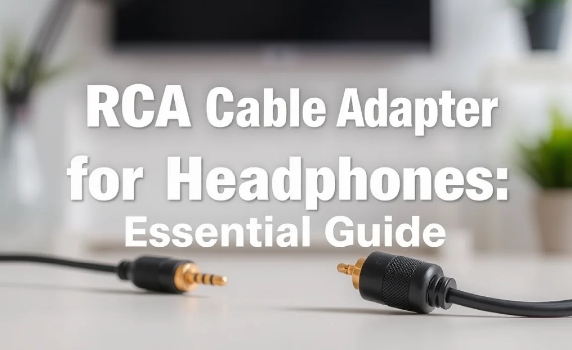 How RCA to Headphone Adapters Work